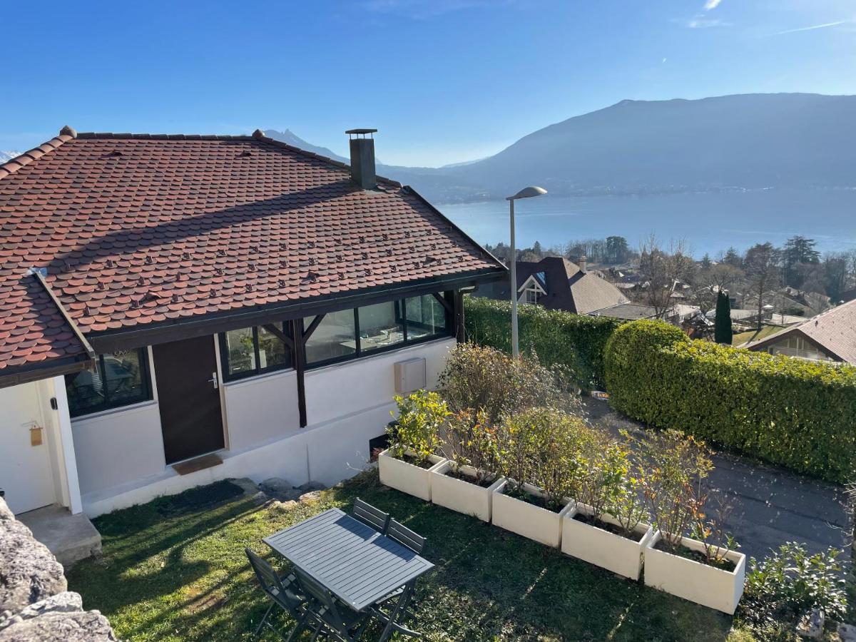 Maisonnette Vue Panoramique Lac D'Annecy Veyrier-du-Lac Exterior foto